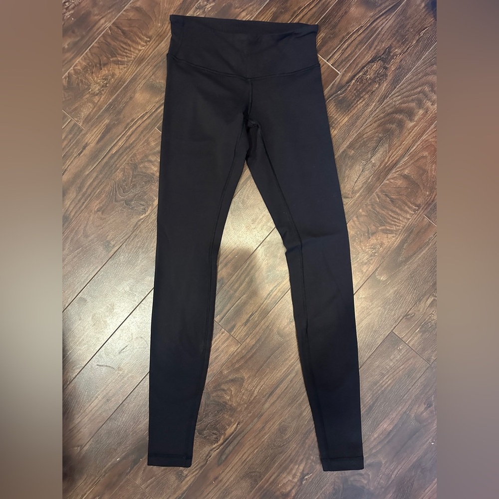 lululemon athletica wonder under Black Leggings long length low rise